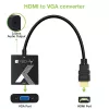 Techly laido adapteris keitiklis HDMI į VGA su garso lizdu