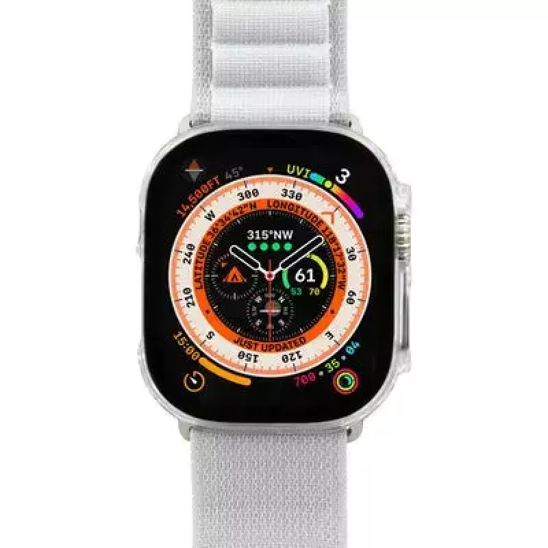LAUT Shield Smartwatch dėklas, skaidrus, stiklas, polikarbonatas