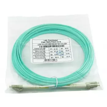 Skaidulinis optinis kabelis BlueOptics AJ834A-BO 1m 2x LC OM3 pilnas dvipusis ryšys