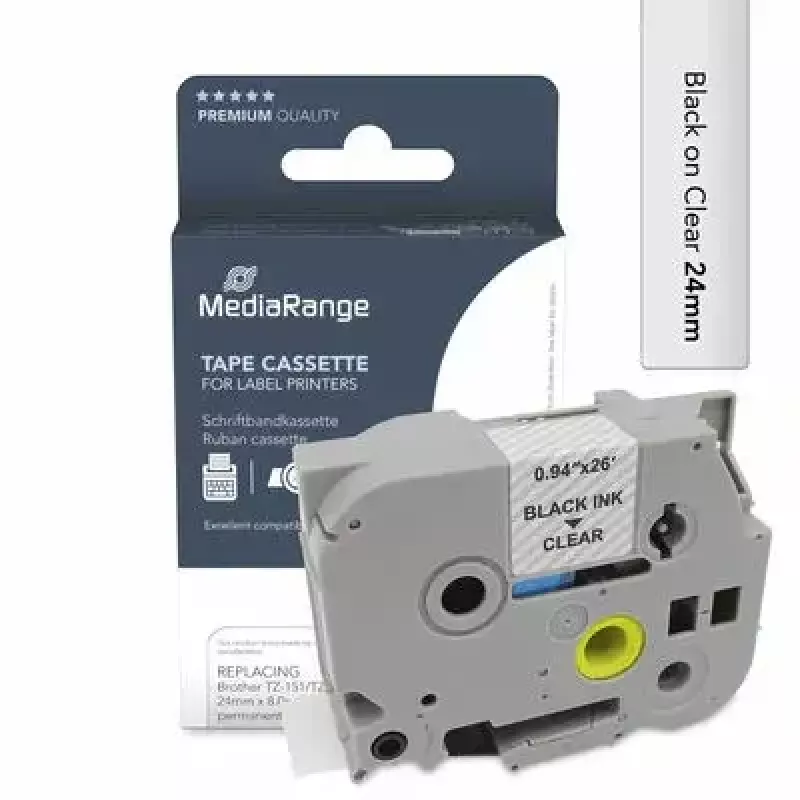 Etikečių gamybos juostelė MediaRange MRBTZ151 suderinamumas Brother TZ-151