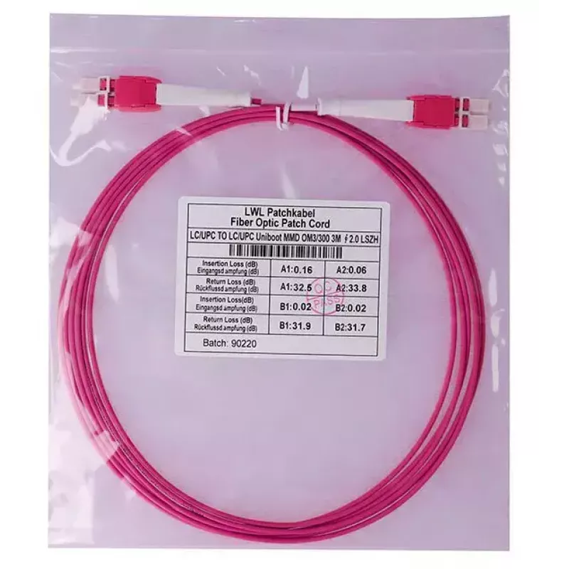 Šviesolaidinis kabelis BlueOptics SFP8181FU0.5MK 0.5 m LC OM4