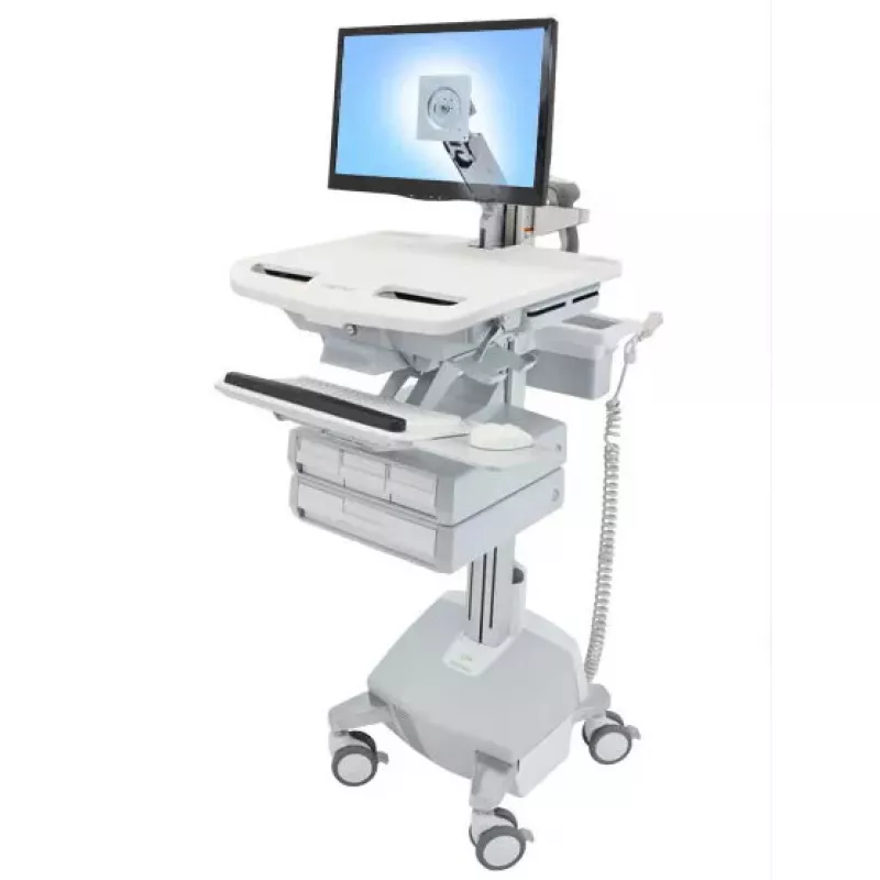 Multimedijos vežimėlis Ergotron StyleView aliuminio pilka balta