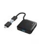 Hama USB šakotuvas, 4 prievadai, USB 3.2 Gen 1, 5 Gbit/s, su USB-C adapteriu