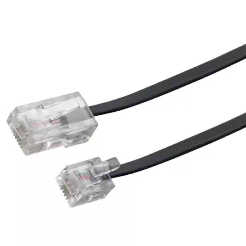 Tinklo kabelis Schwaiger 6.0m RJ-11 - RJ-45 6m Juoda
