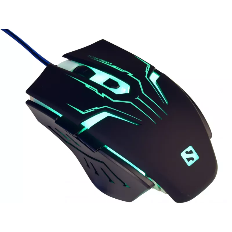 Sandberg Eliminator pelė, dešiniarankiams, USB Type-A, 2400 DPI, juoda