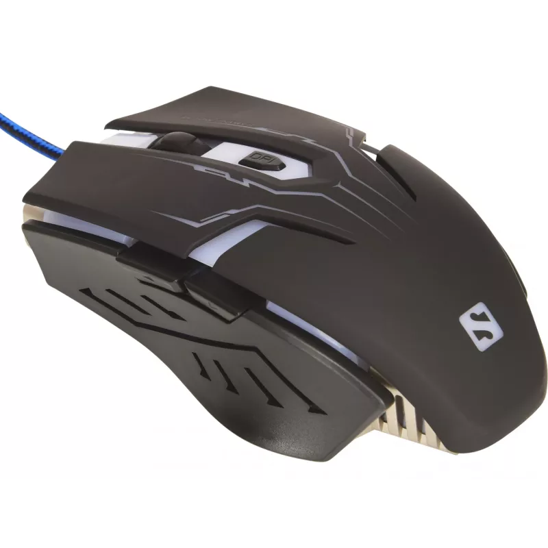 Sandberg Eliminator pelė, dešiniarankiams, USB Type-A, 2400 DPI, juoda