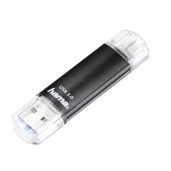 „Hama Laeta Twin“ USB atmintinė 256 GB USB Type-A / Micro-USB 3.2 Gen 1 (3.1 Gen 1) juoda
