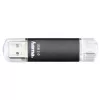 „Hama Laeta Twin“ USB atmintinė 256 GB USB Type-A / Micro-USB 3.2 Gen 1 (3.1 Gen 1) juoda
