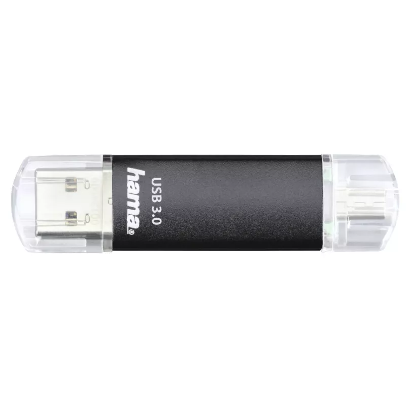„Hama Laeta Twin“ USB atmintinė 256 GB USB Type-A / Micro-USB 3.2 Gen 1 (3.1 Gen 1) juoda