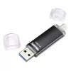 „Hama Laeta Twin“ USB atmintinė 256 GB USB Type-A / Micro-USB 3.2 Gen 1 (3.1 Gen 1) juoda