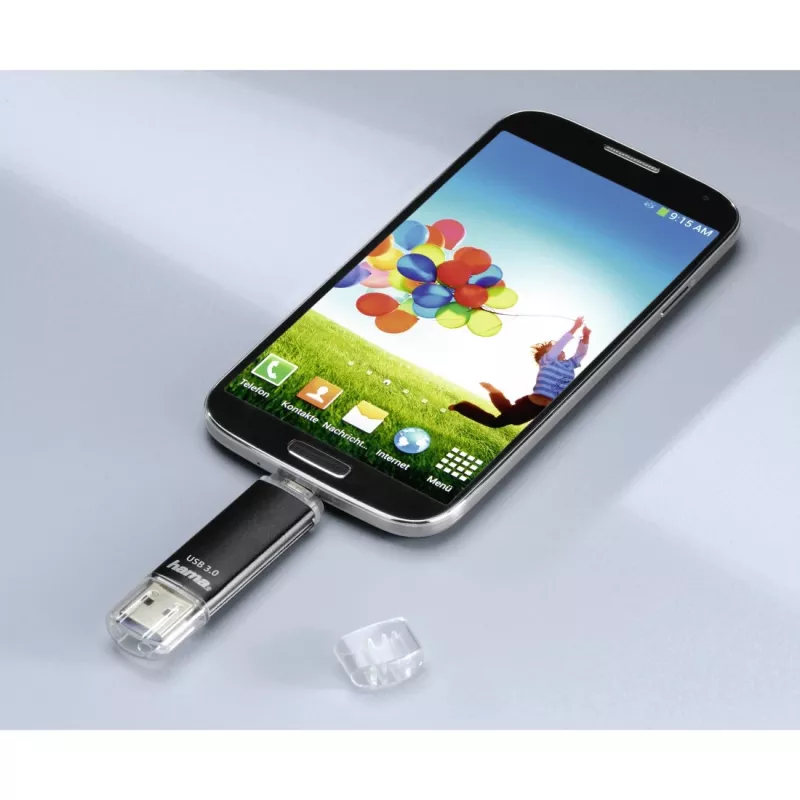 „Hama Laeta Twin“ USB atmintinė 256 GB USB Type-A / Micro-USB 3.2 Gen 1 (3.1 Gen 1) juoda