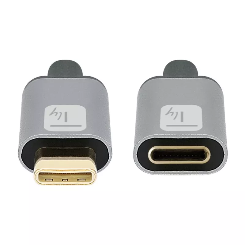 Techly USB 3.2 Gen 2 USB-C laidas (kištukas/lizdas) 1 m, juodas