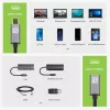 Techly USB 3.2 Gen 2 USB-C laidas (kištukas/lizdas) 1 m, juodas
