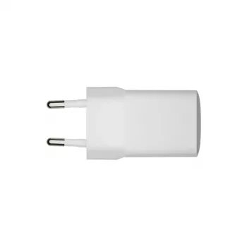 EU sieninis įkroviklis d bramante re-charge Pro — USB‑C 25W + USB‑A 18W, 110–240V, vidaus, balta