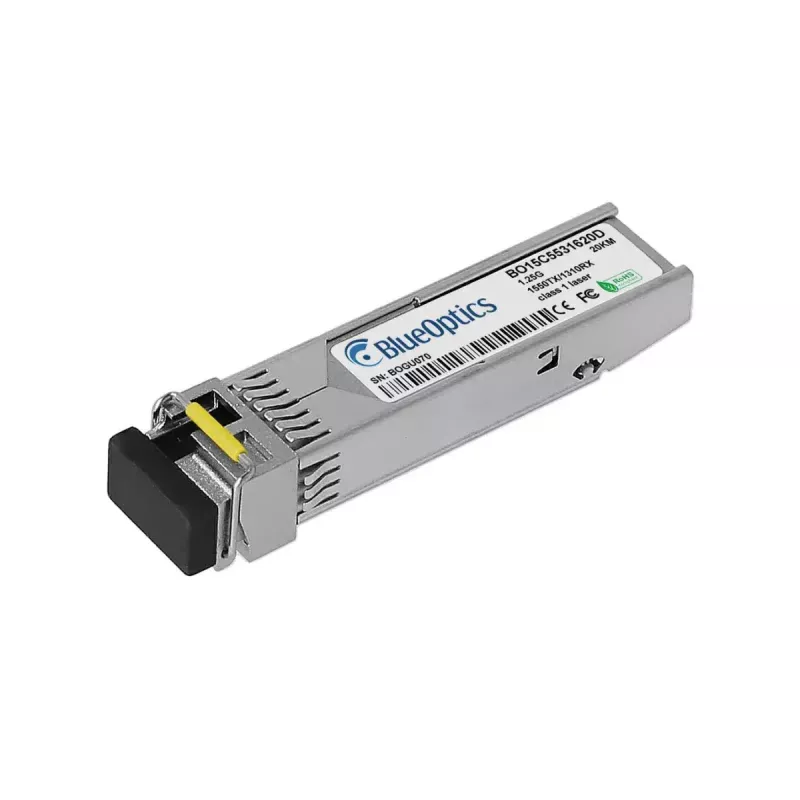 BlueOptics SFP-1000BASE-BX20-D1550LC-BO tinklo siųstuvas-imtuvas modulis Šviesolaidinis SFP sąsaja LC jungtis