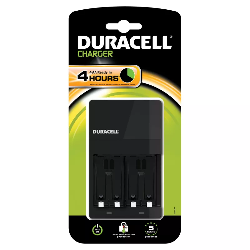 Duracell CEF14+2xAA 1300mAh baterijų įkroviklis