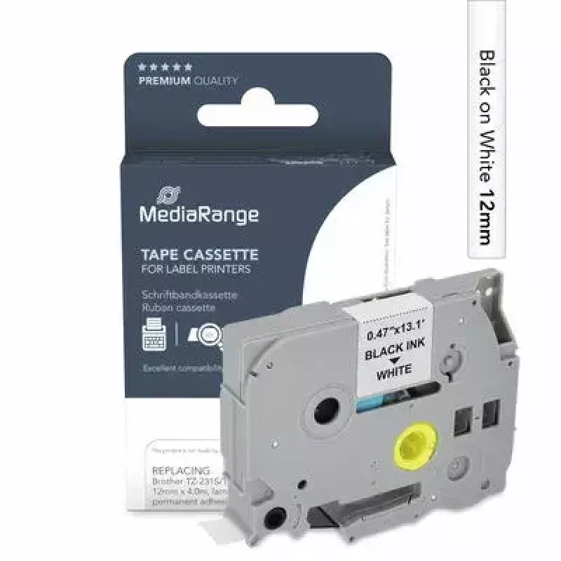 MediaRange MRBTZ231S etikečių gamybos juosta, suderinama su Brother TZ-231S