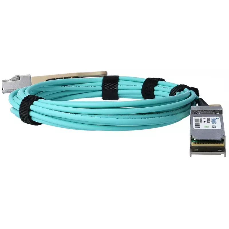 InfiniBand laidas BlueOptics UACC-AOC-QSFP28-15M-BO QSFP28 QSFP28 15m turkio spalvos