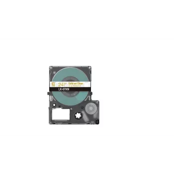 Etikečių juostelė Epson LK-6TKN auksinė permatoma 2,4 cm terminio perkėlimo