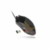 Lexip Ar18 – belaidis žaidimų pelė su keraminėmis kojelėmis, dešiniarankiams, optinė, RF belaidė + USB Type-A, 4800 DPI, juoda