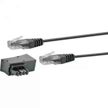 Tinklo kabelis Schwaiger TAL6731 533 RJ45 RJ45/TAE-F 3m juodas
