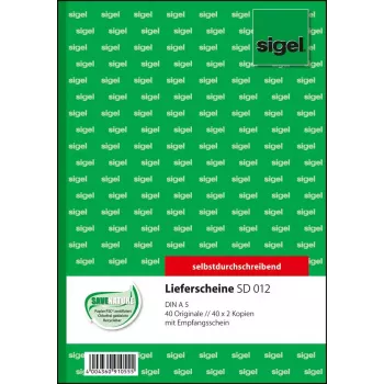 Verslo forma Sigel SD012 žalia A5 120 lapų