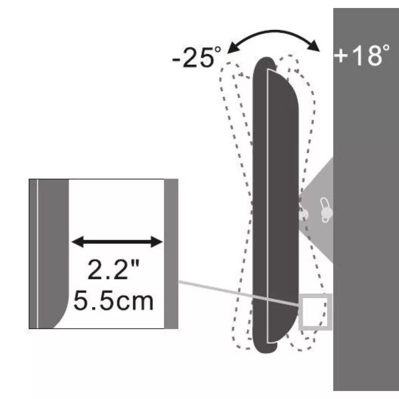 Techly 13-31 col. sieninis laikiklis LED LCD TV pakreipiamas ICA-LCD 109