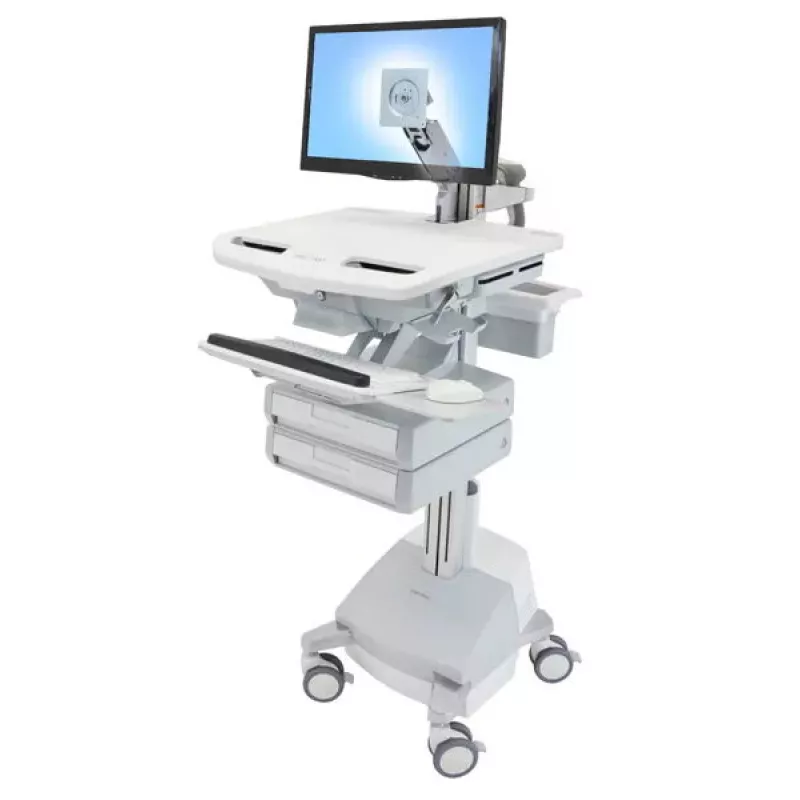 Multimedijos vežimėlis Ergotron StyleView aliuminio pilka balta