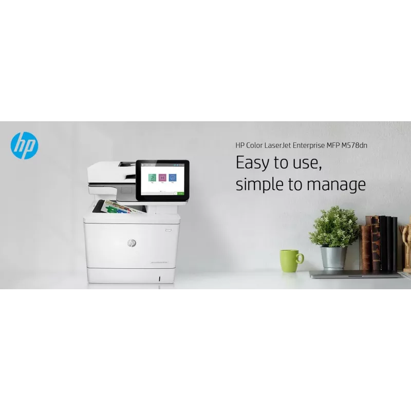 HP Color LaserJet Enterprise MFP M578dn, lazerinis, spalvotas spausdinimas, 1200 x 1200 DPI, A4, tiesioginis spausdinimas, balta