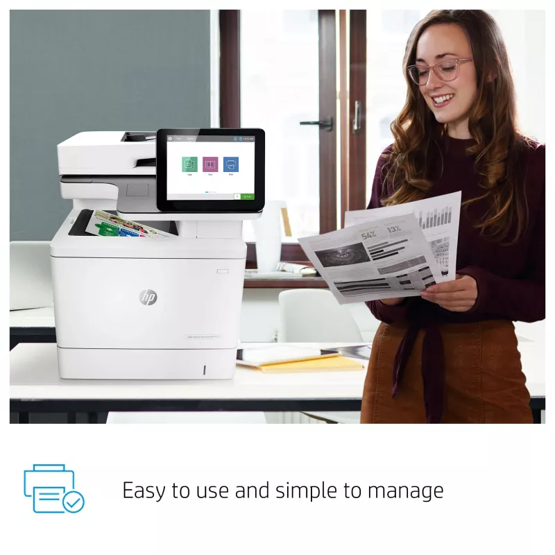 HP Color LaserJet Enterprise MFP M578dn, lazerinis, spalvotas spausdinimas, 1200 x 1200 DPI, A4, tiesioginis spausdinimas, balta
