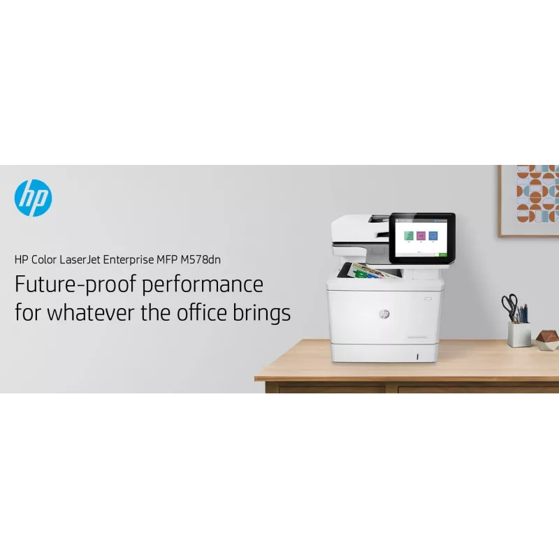 HP Color LaserJet Enterprise MFP M578dn, lazerinis, spalvotas spausdinimas, 1200 x 1200 DPI, A4, tiesioginis spausdinimas, balta