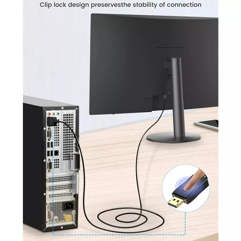 Techly Monitor DisplayPort į DVI kabelis 2 m ICOC DSP-C-020