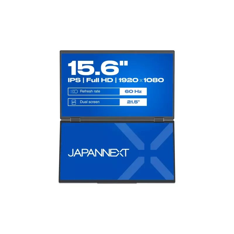 JAPANNEXT JN-DMD-IPS156F kompiuterio monitorius 39,6 cm (15,6 colio) 1920 x 1080 pikselių Full HD LCD juodas