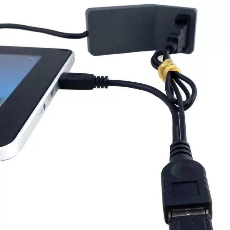 Techly USB 2.0 kabelis OTG A F Micro USB M su USB 30 cm juodas ICOC MUSB-MC2