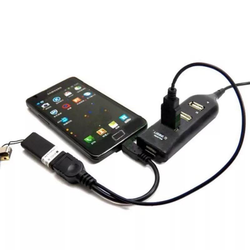 Techly USB 2.0 kabelis OTG A F Micro USB M su USB 30 cm juodas ICOC MUSB-MC2