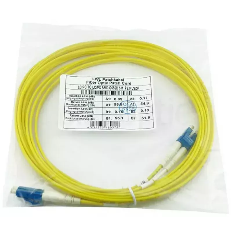 BlueOptics LRCABLE1M InfiniBand šviesolaidinis kabelis 1m LC geltonas G.657.A1