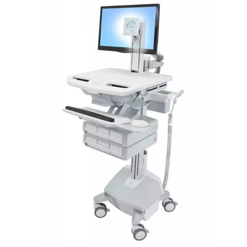 Multimedijos vežimėlis Ergotron StyleView aliuminio pilkumo baltumo