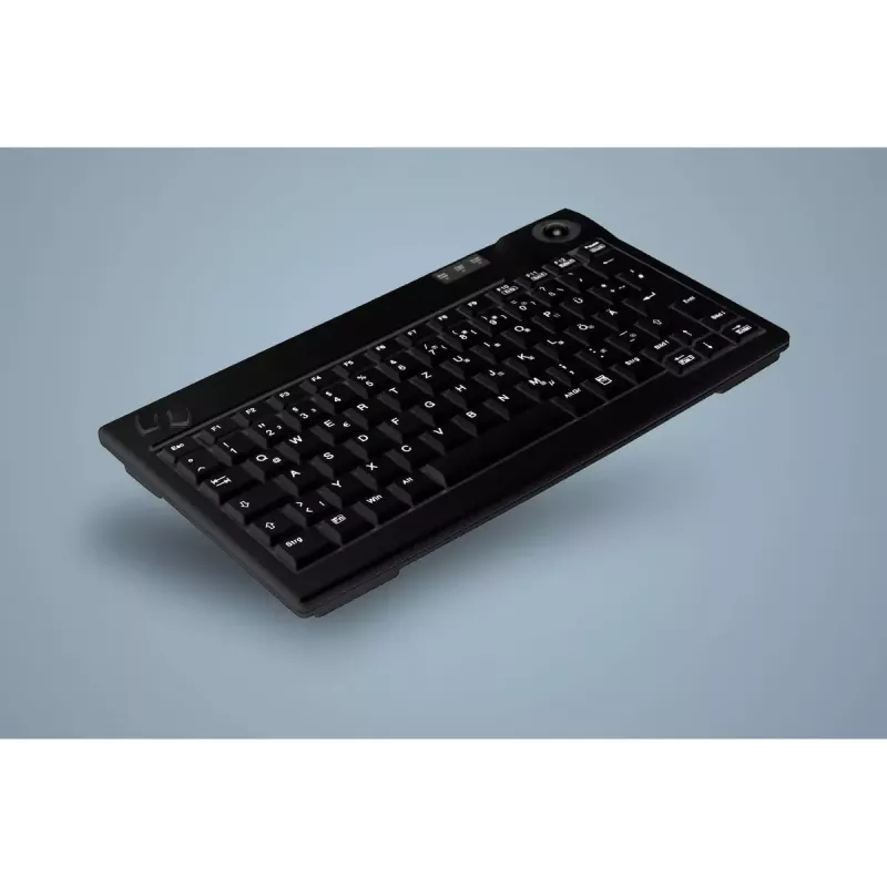 Active Key AK-440 klaviatūra biurui USB QWERTZ prancūziška juoda mechaninė be skaitmenų bloko