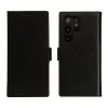 Dėklas telefonui su atvartu dbramante1928 Lynge, skirtas Samsung Galaxy S23 Ultra — juoda, 3 kortelių kišenės, tinka 6,8 colio ekranui