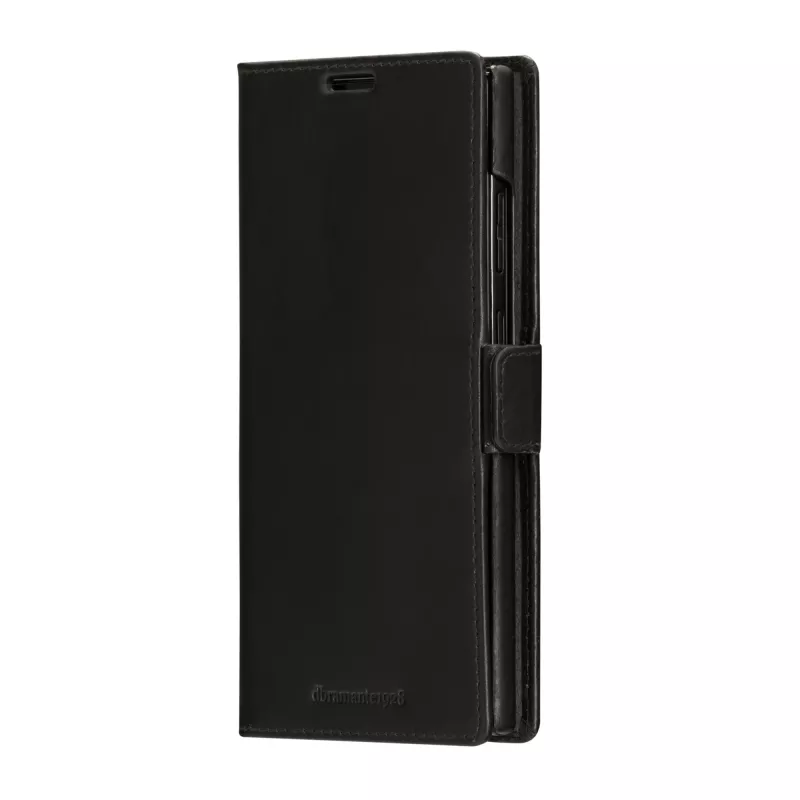 Dėklas telefonui su atvartu dbramante1928 Lynge, skirtas Samsung Galaxy S23 Ultra — juoda, 3 kortelių kišenės, tinka 6,8 colio ekranui