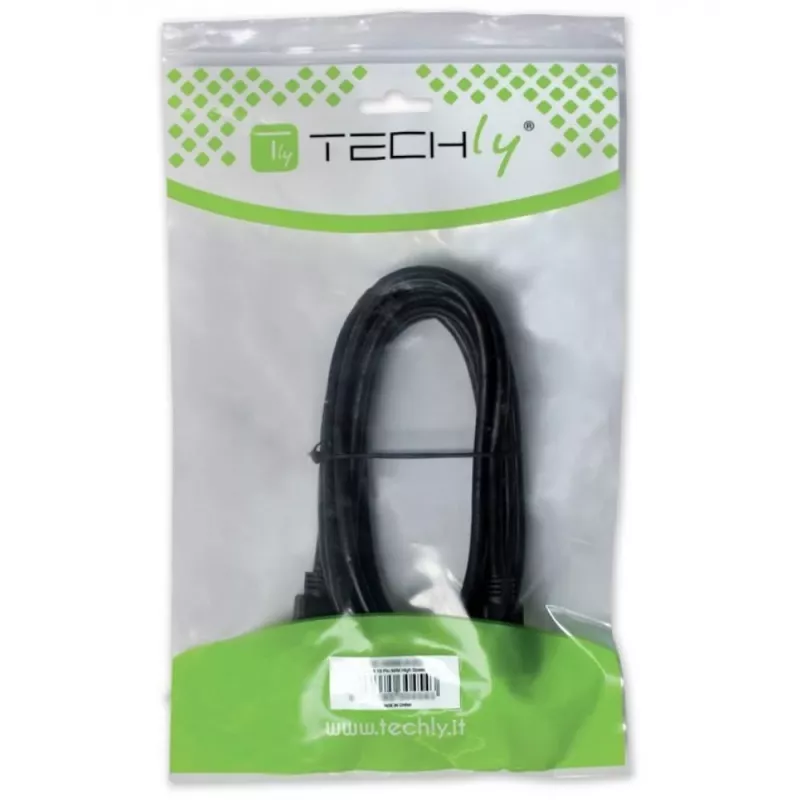 Techly USB 2.0 laidas A kištukas / B kištukas kampuotas 2m ICOC U-AB-20-ANG