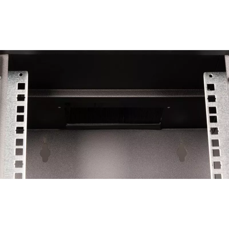 Prie sienos montuojama spinta EQUIP EWM-06-3030-B 6U, 312 mm pločio, 300–330 mm gylio, juoda