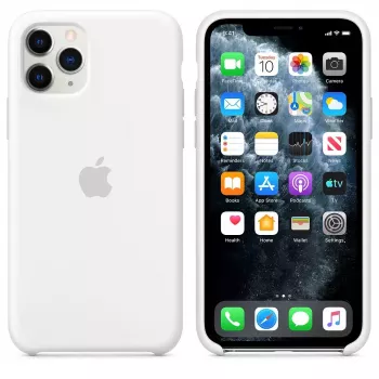 Apple iPhone 11 Pro Silicone Case White dėklas