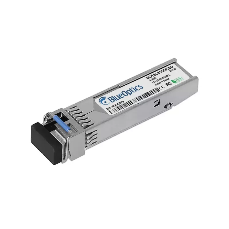 BlueOptics SFP-1GT13R15BX10-I-BO tinklo siųstuvo-imtuvo modulis Šviesolaidinis 1250 Mbit/s