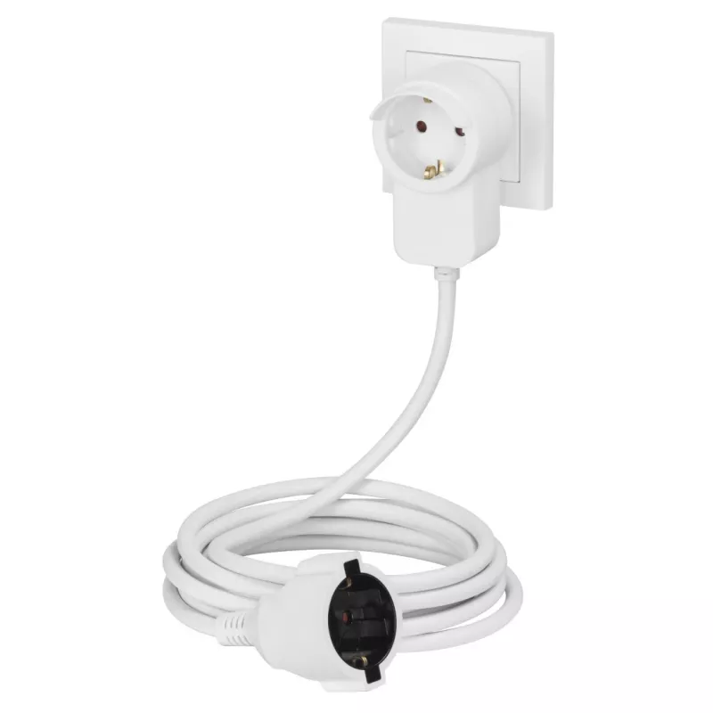 Hama Powerplug maitinimo ilgintuvas 3 m 2 AC lizdų vidaus patalpoms baltas