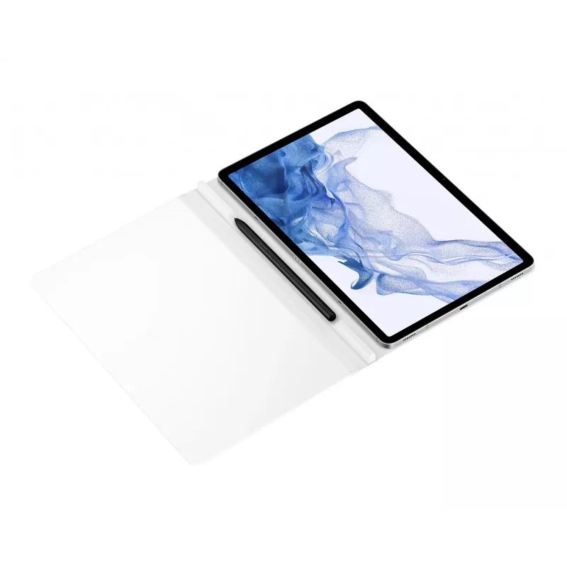 „Samsung EF-ZX700P“ aplanko tipo dėklas, 11 colių, baltas, skirtas „Galaxy Tab S8“ / „S7“