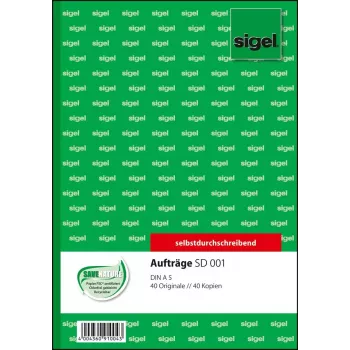 Verslo forma Sigel SD001 žalia A5 80 lapų