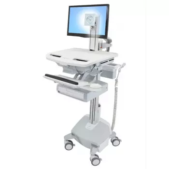 Multimedijos vežimėlis Ergotron StyleView aliuminio pilkos baltos spalvos