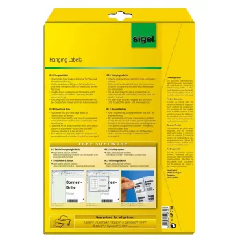 Spausdintuvo etiketės, baltos, Sigel LP716