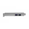 EXSYS EX-11049 vidinis USB 3.2 Gen 1 PCIe adapteris, juodas sidabrinis